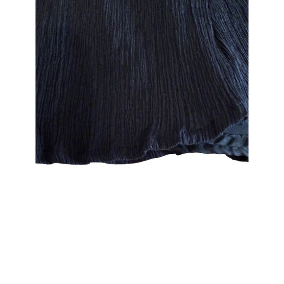 Laura Leigh Pleated Midi flare Skirt100% Silk Whimsigoth Feminine 12 office Y2k - Picture 9 of 10